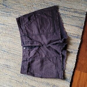 NWOT FP Brown Distressed Frayed Jean Shorts 6